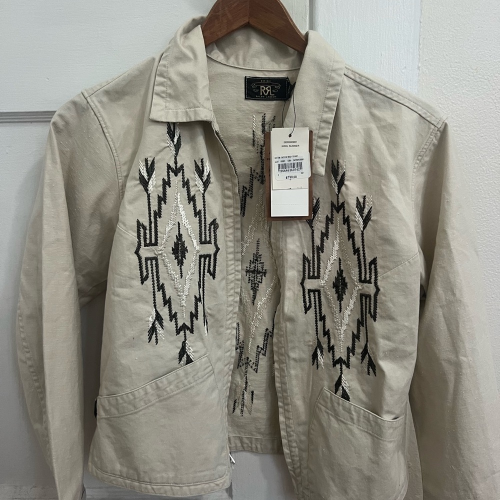 RRL Ralph Lauren embroidered western jacket oh $790 size 2